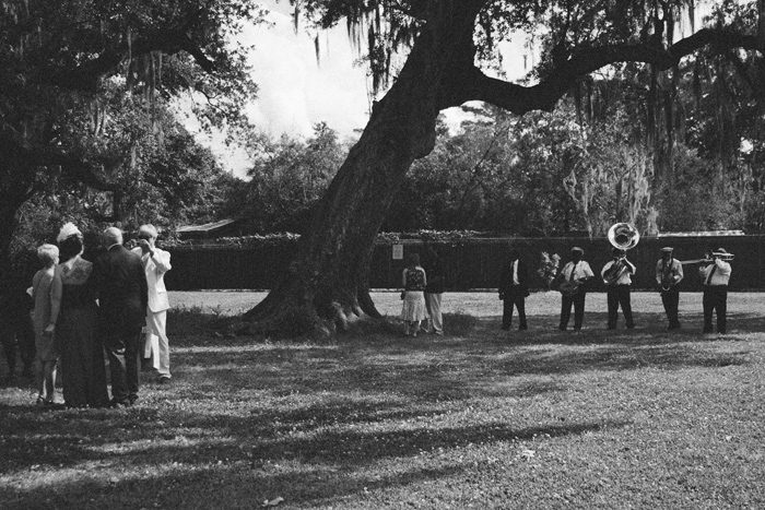 Audubon Park New Orleans Tree of Life wedding Young Pinstripe Brass Band NOLA