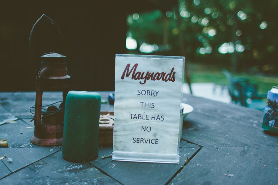 Maynard's table sign