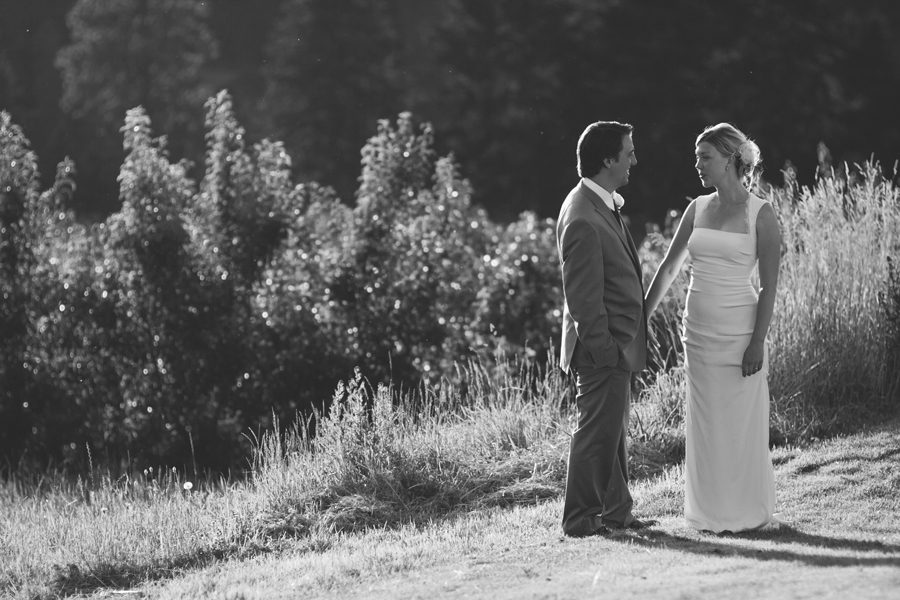 black and white wedding pictures at sunset