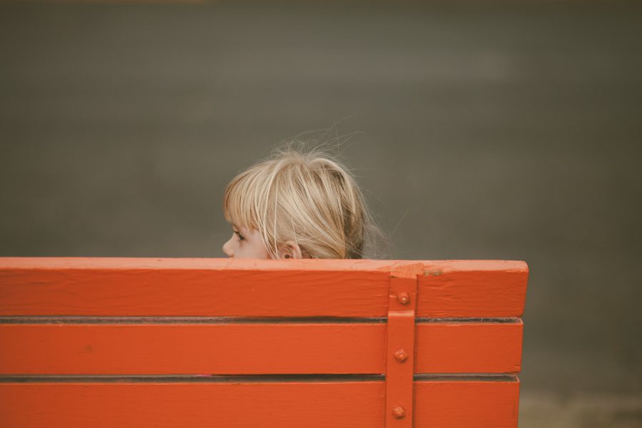 orange bench