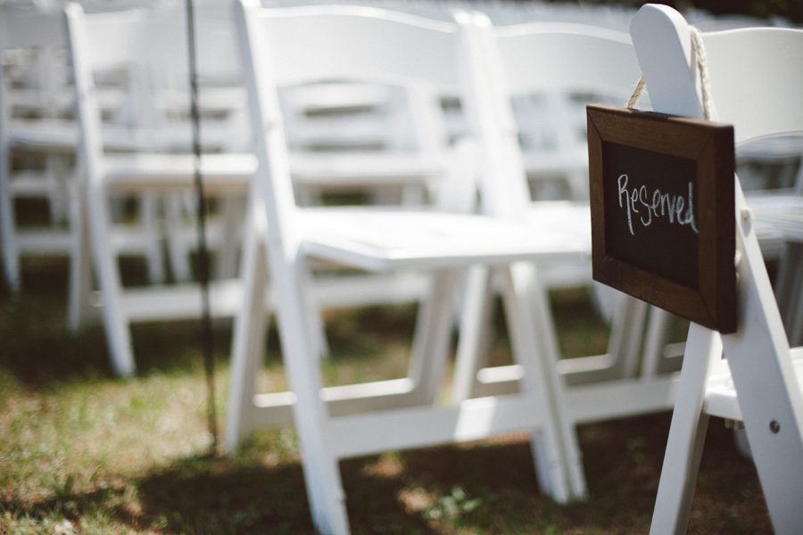 wedding seating reserved