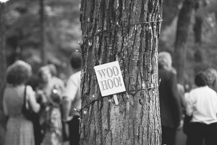 woo hoo sign for wedding