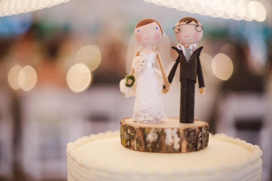 cake topper DIY handmade Minnesota wedding