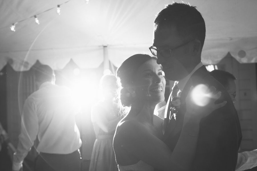Bride and groom dance Minnesota wedding photographer