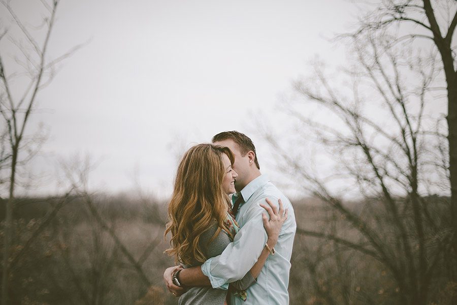 An engagement photo session at Hidden Falls