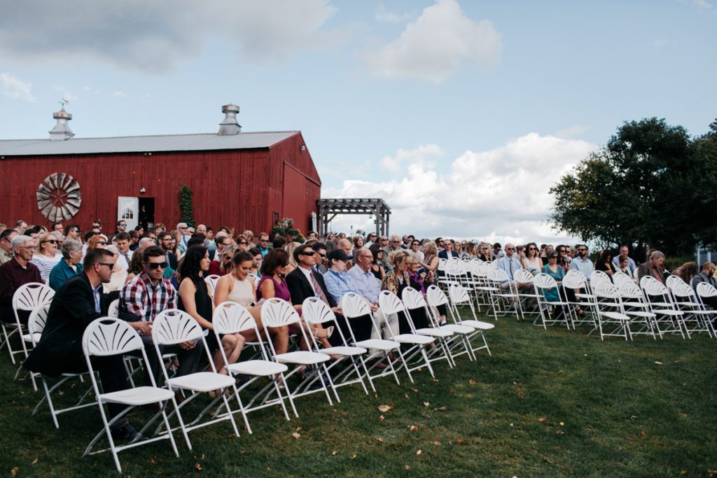 On Twin Lakes Wisconsin wedding
